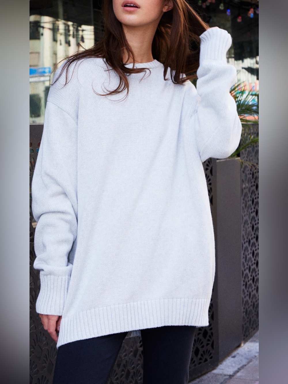Brandy Melville John Galt Gray Brianna Sweater